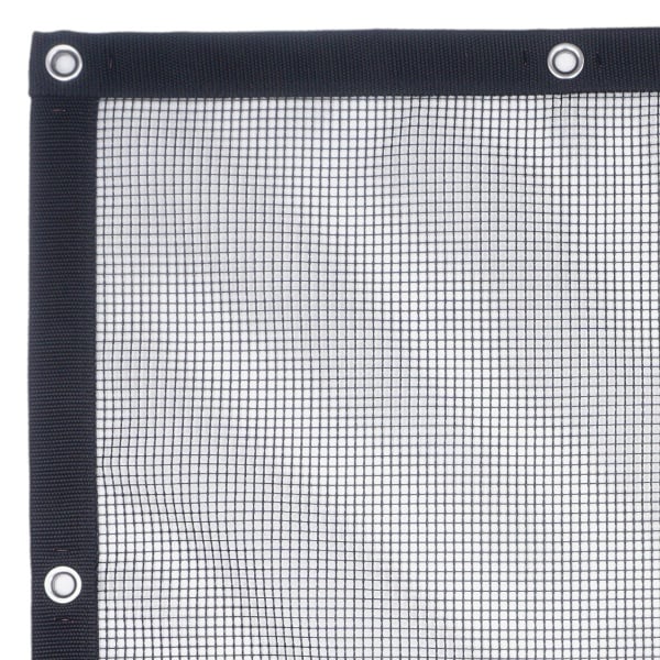Safety Mesh Panel - Barrytex PVC - Webbing Border & Grommets 01