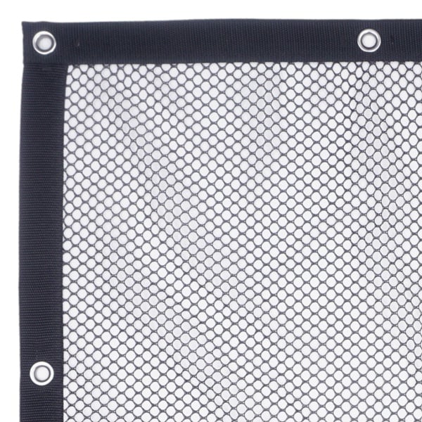 Safety Mesh Panel - Barrytex Polyester (3/8) - Webbing Border & Grommets 01