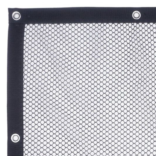 Safety Mesh Panel - Barrytex Polyester (3/8) - Webbing Border & Grommets 01