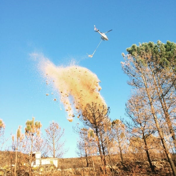 Heli-Mulching Cargo Net 03