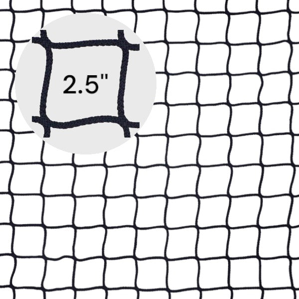 Filet De Baseball Nylon 20'x15' – Barrière Sécurité Avec Bordure Corde 5/16"