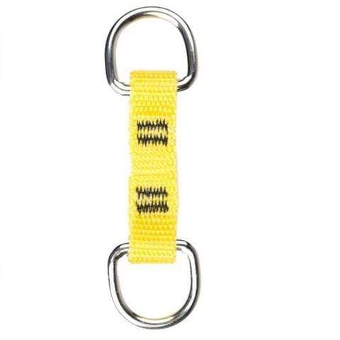 3M™ DBI-SALA® Dual D-Ring Attachment, small, yellow, 2.25 in x 0.5 in (5.7 cm x 1.2 cm), 10 pack