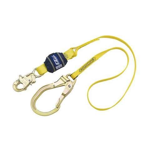 EZ-Stop™ Shock Absorbing Lanyard - E6 snap hook at one end 4 ft. (1.2 m)