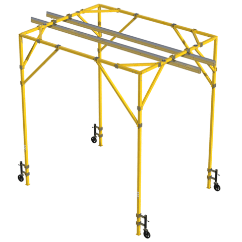 FlexiGuard™ Box Frame System with 14 ft. (4.3m) anchor height, 14 ft. (4.3m) width
