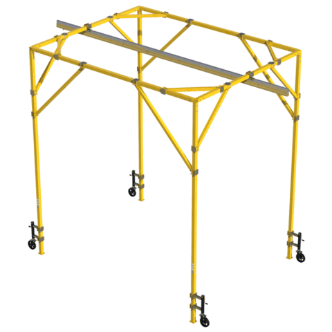 FlexiGuard™ Box Frame System with 21 ft. (6.4m) anchor height, 15 ft. (4.6m) width