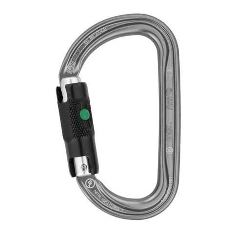 Petzl AM'D ball-lock black carabiner with 25mm opening