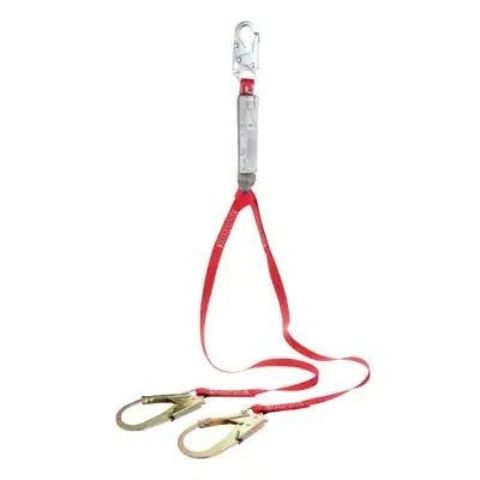 PRO™ Pack 100% Tie-Off Shock Absorbing Lanyard - E4 snap hook at center 6 ft. (1.8m) (1340180C)