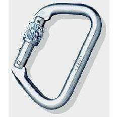 sm21001n - SMC large NFPA D carabiner with a screw lock on a stainless steel gate