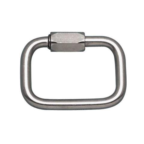 Square Quick Link 1/2 in Stainless Steel (WLL 3800 lb)