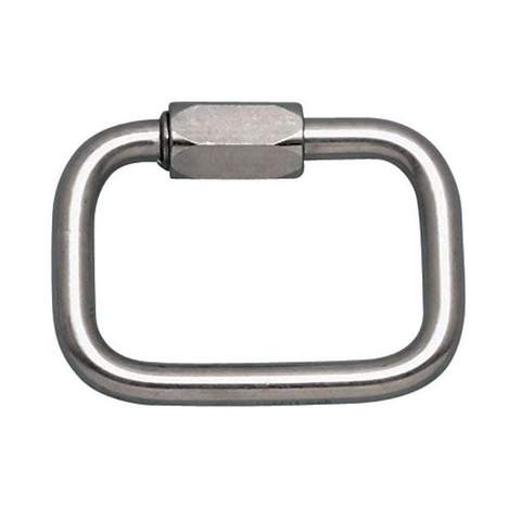 Square Quick Link 3/8 in Stainless Steel (WLL 2100 lb)