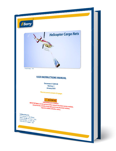 Important Update: Barry Helicopter Cargo-Net User Manual (Revision 1)